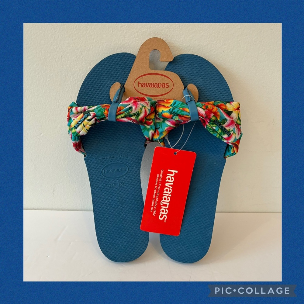 NWT Havaianas Slide Trop Flip Flop Sandals
